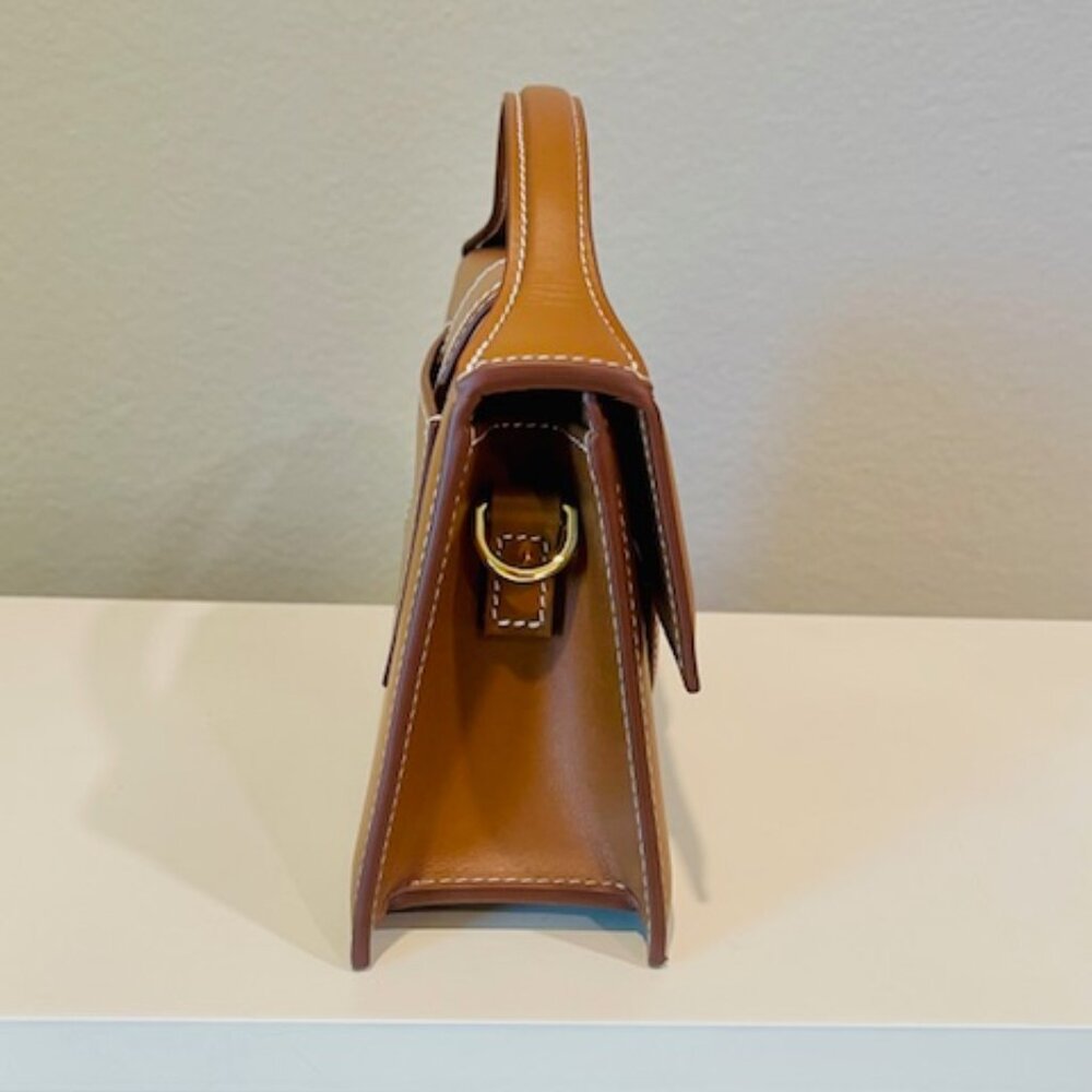 NEW - Jacquemus Le Grand Bambino Light Brown Leather Crossbody Bag ✨ - Picture 5 of 6